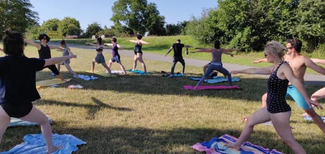 Yoga Gruppenfoto